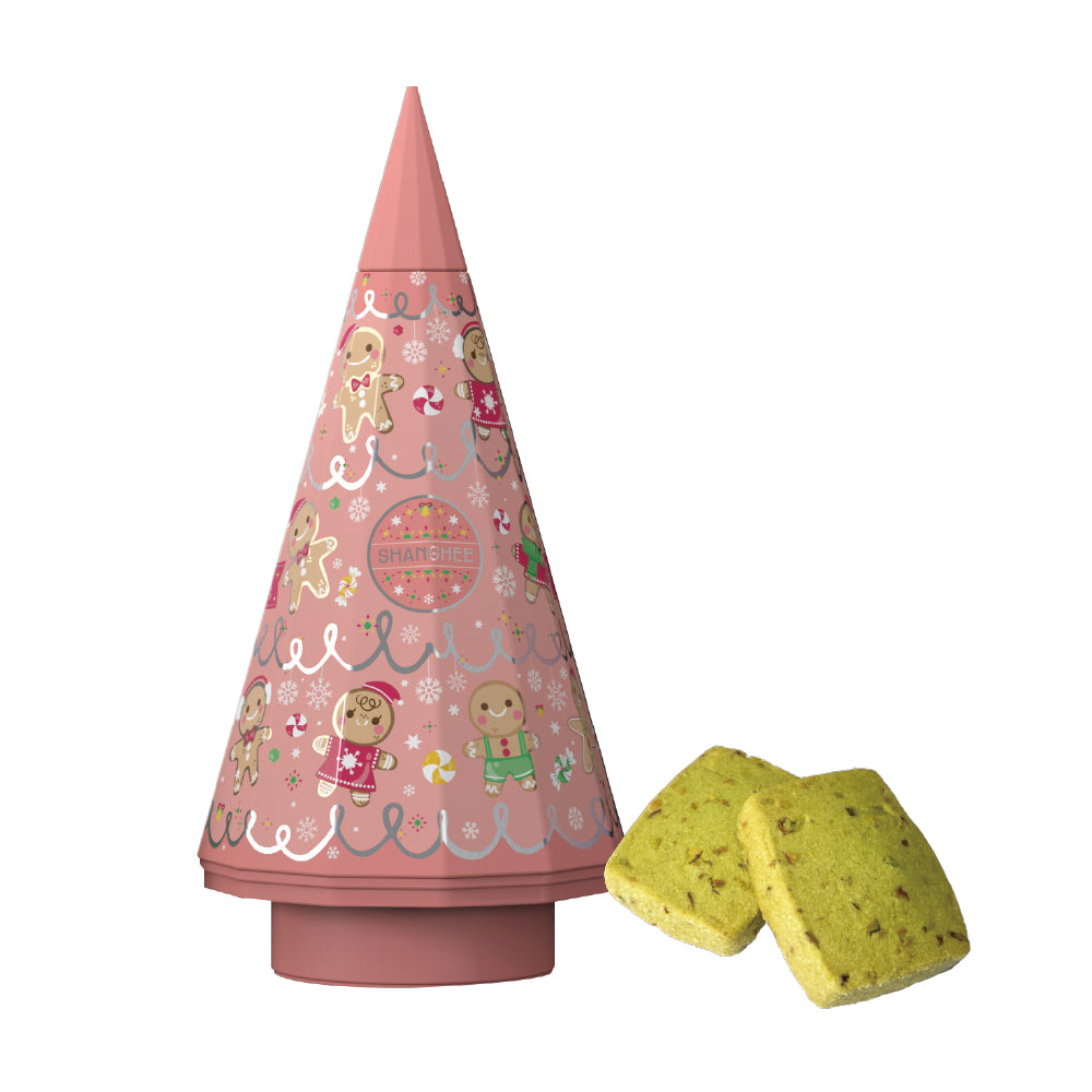 薑餅人聖誕樹(粉紅色)