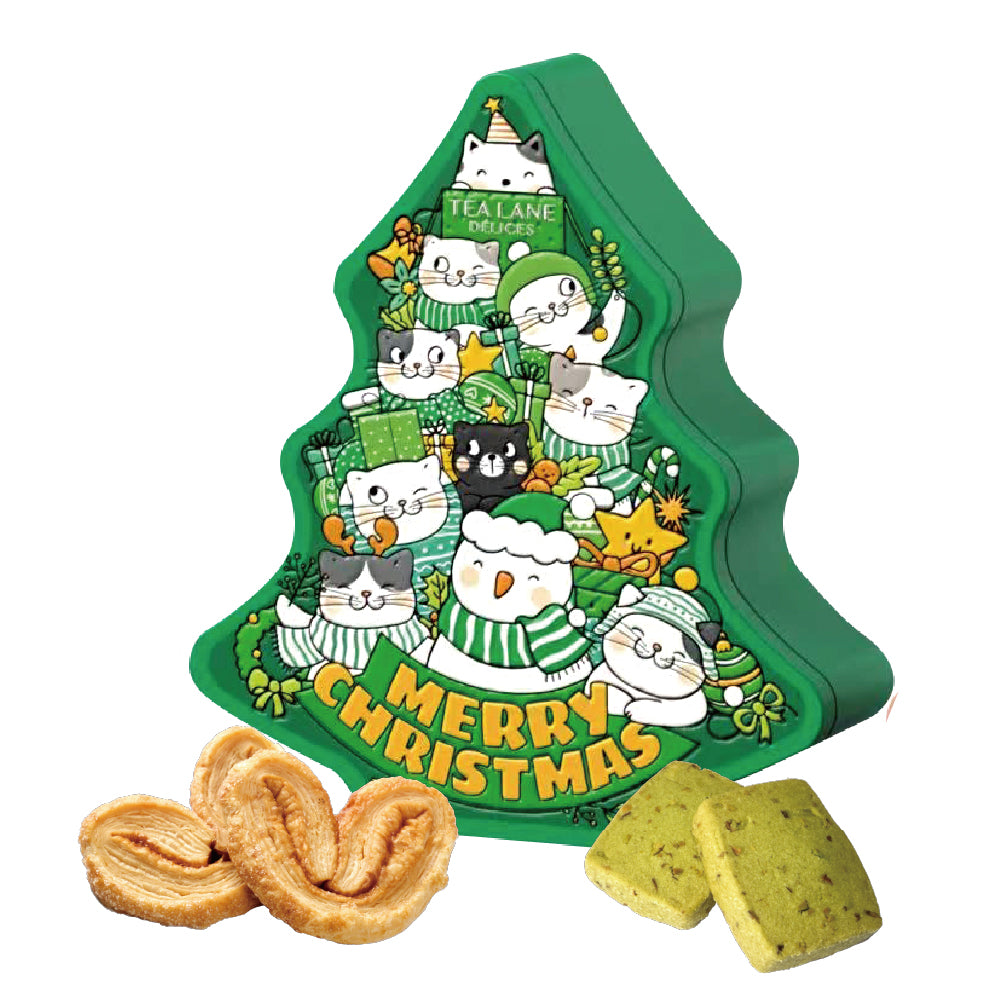 綠貓咪聖誕樹