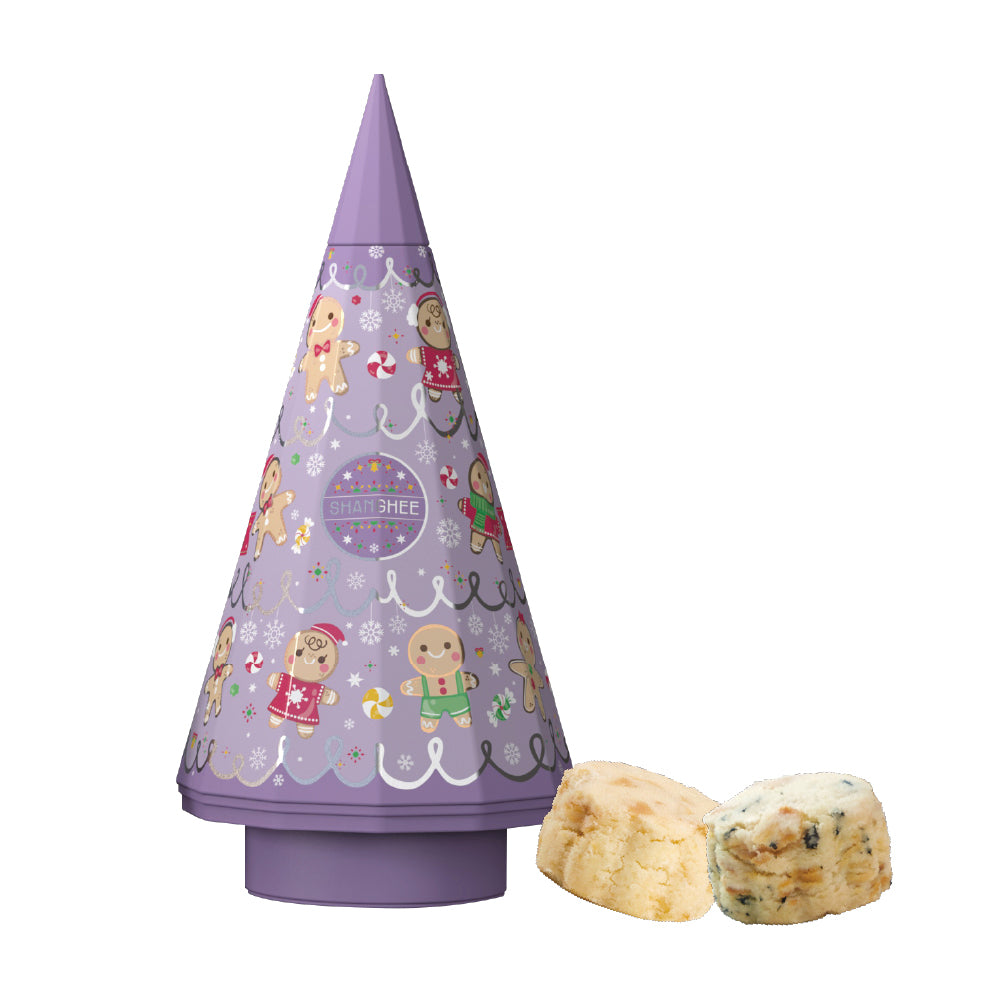 薑餅人聖誕樹(紫色)